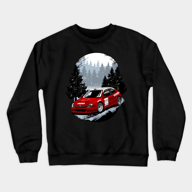 Xsara WRC 2001 Crewneck Sweatshirt by pujartwork